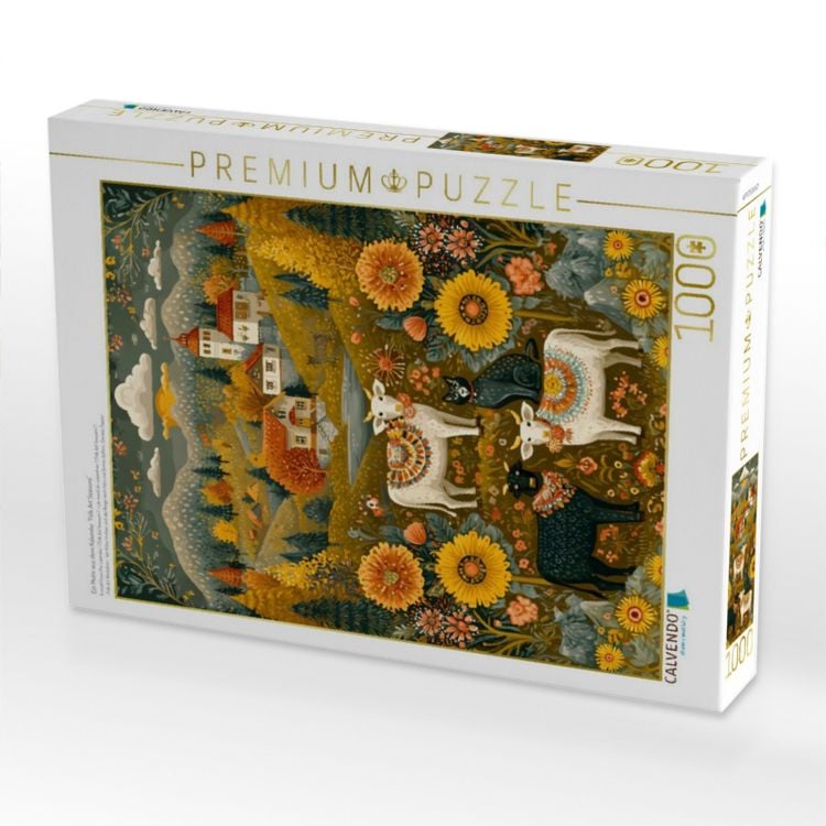 Produktbild: CALVENDO Puzzle Ein Motiv aus dem Kalender "Folk Art Seasons" | 1000 Teile Lege-Gr&ouml;&szlig;e 64x48cm Foto-Puzzle f&uuml;r gl&uuml;ckliche Stunden