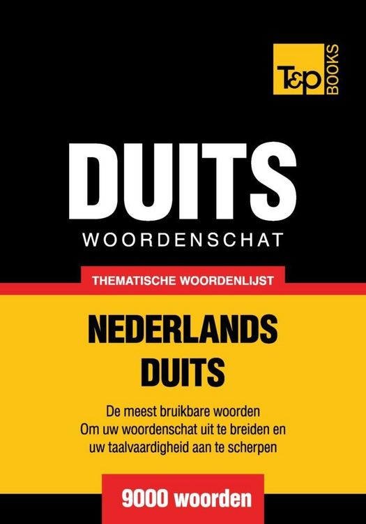 Produktbild: Thematische woordenschat Nederlands-Duits - 9000 woorden