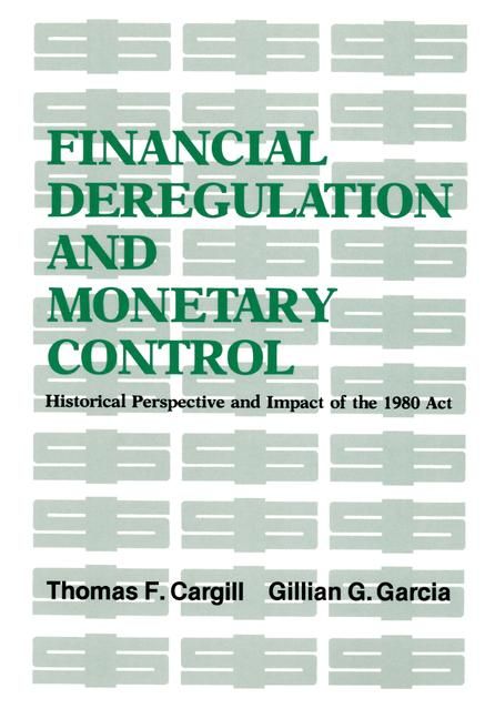 Produktbild: Financial Deregulation and Monetary Control