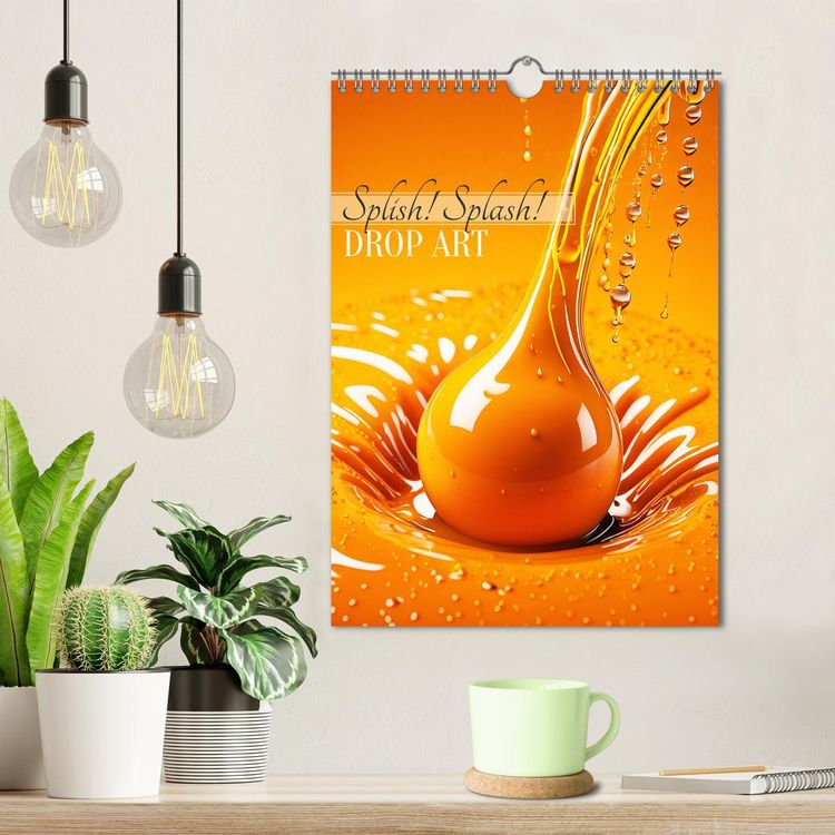 Produktbild: Splish! Splash! DROP ART (Wandkalender 2026 DIN A4 hoch), CALVENDO Monatskalender