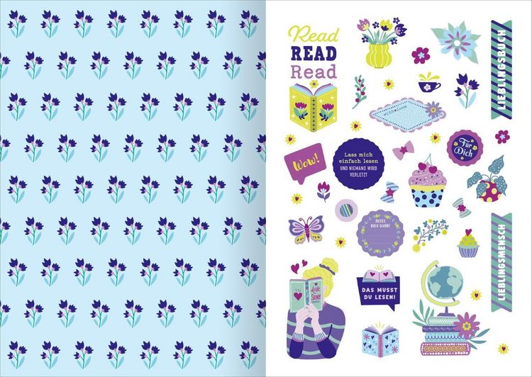 Produktbild: I Love Books &ndash; Sticker-Liebe