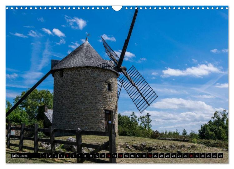 Produktbild: Bretagne Un r&ecirc;ve en couleurs (Calendrier mural 2026 DIN A3 vertical), CALVENDO calendrier mensuel