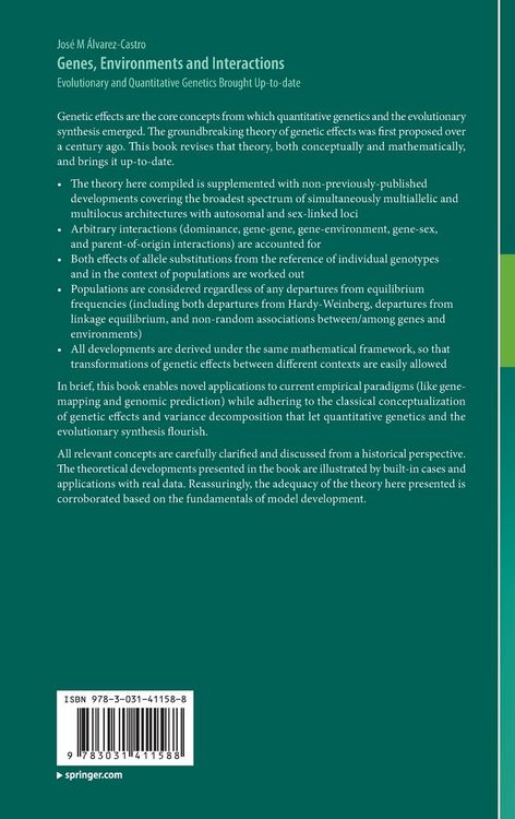 Produktbild: Genes, Environments and Interactions