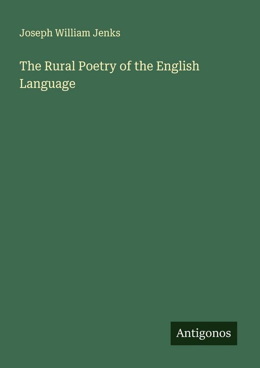 Produktbild: The Rural Poetry of the English Language