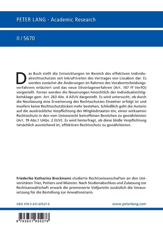 Produktbild: Effektiver Rechtsschutz &ndash; Das Recht der Europ&auml;ischen Union