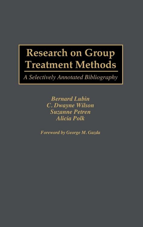 Produktbild: Research on Group Treatment Methods