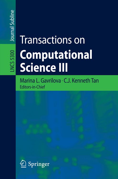 Produktbild: Transactions on Computational Science III