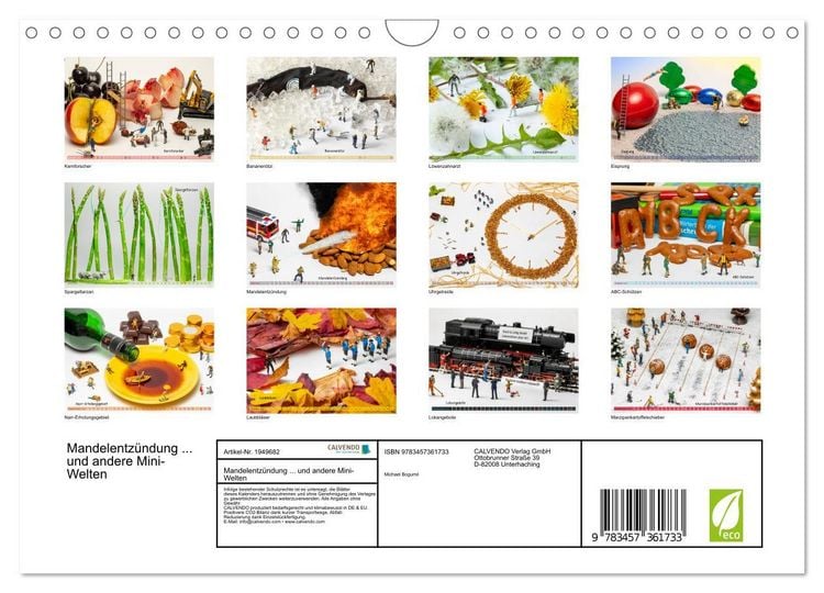 Produktbild: Mandelentz&uuml;ndung ... und andere Mini-Welten (Wandkalender 2026 DIN A4 quer), CALVENDO Monatskalender