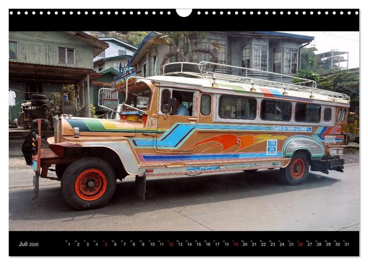 Produktbild: Jeepneys (Wandkalender 2026 DIN A3 quer), CALVENDO Monatskalender