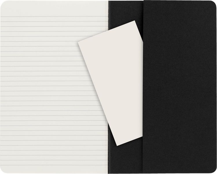 Produktbild: Moleskine Cahier large liniert schwarz DIN A5. 3er Pack