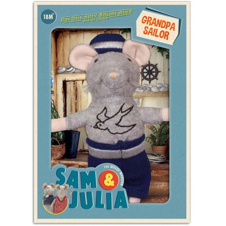 Produktbild: Sam & Julia: Pl&uuml;sch-Maus: Opa Seemann