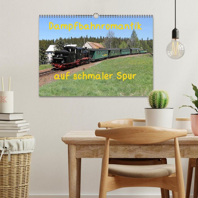 Produktbild: Dampfbahnromantik auf schmaler Spur (Wandkalender 2026 DIN A3 quer), CALVENDO Monatskalender