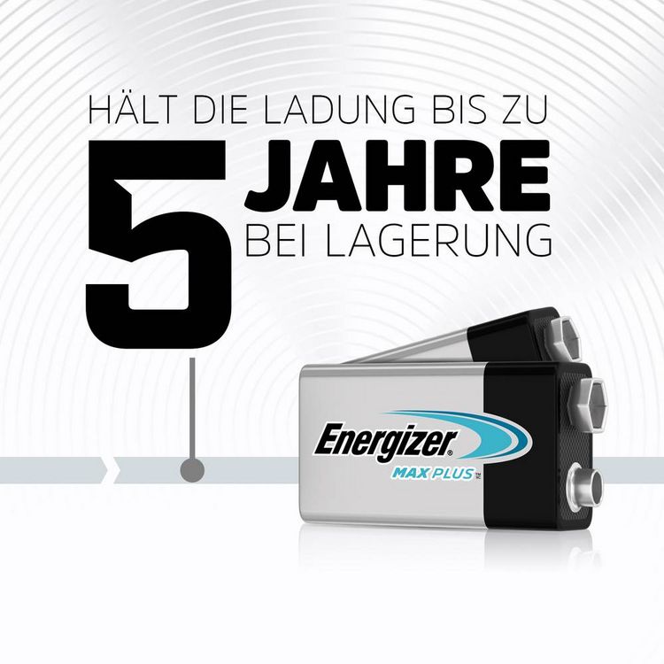 Produktbild: Energizer Max Plus 9 V Block-Batterie Alkali-Mangan 9 V 1 St.