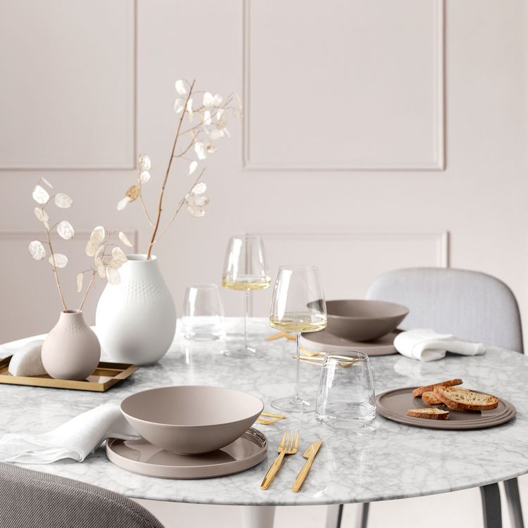 Produktbild: Villeroy & Boch La Boule Schale flach Pure Beige matt