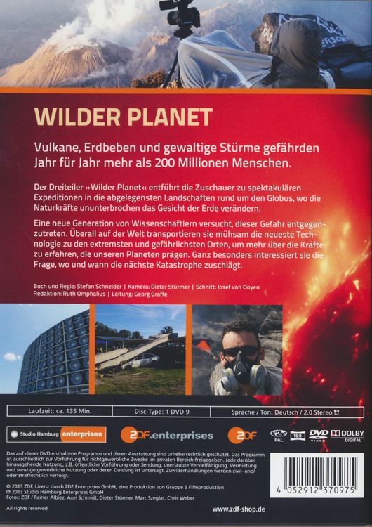Produktbild: Terra X - Wilder Planet: Vulkane, Erdbeben und Stürme