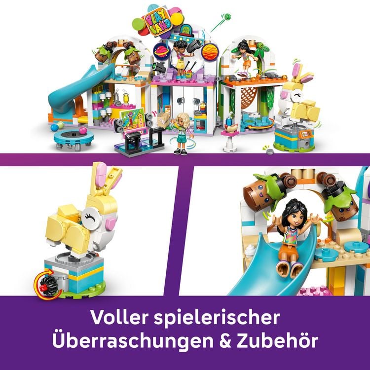 Produktbild: LEGO Friends 42686 Cooler Indoor-Spielplatz, Spielzeug mit Puppen