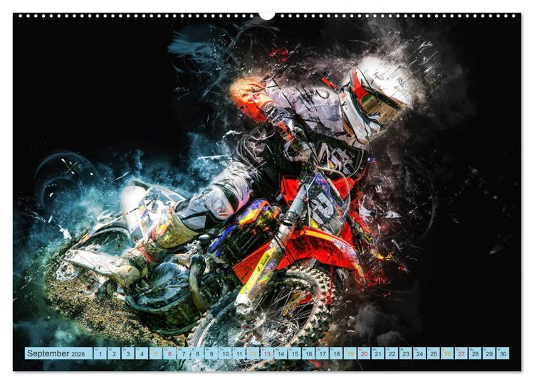 Produktbild: Motocross - extrem cool (Wandkalender 2026 DIN A2 quer), CALVENDO Monatskalender