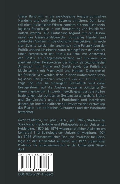 Produktbild: Basale Soziologie: Soziologie der Politik