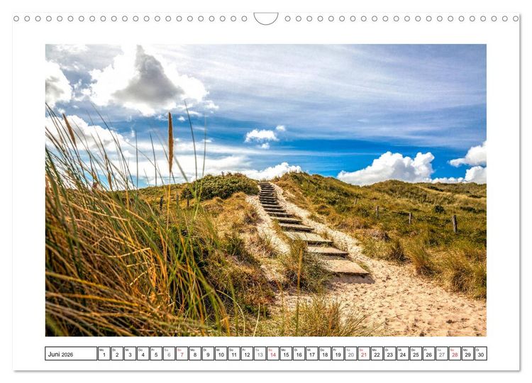 Produktbild: Sylt - Strandspaziergang (Wandkalender 2026 DIN A3 quer), CALVENDO Monatskalender