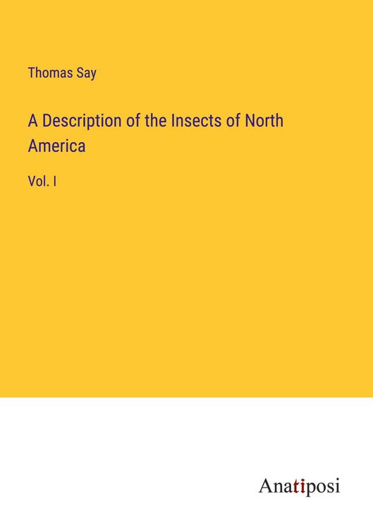 Produktbild: A Description of the Insects of North America