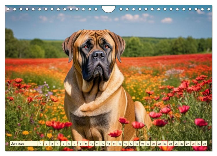 Produktbild: Molosser - Gigantischer Kuschelfaktor (Wandkalender 2026 DIN A4 quer), CALVENDO Monatskalender