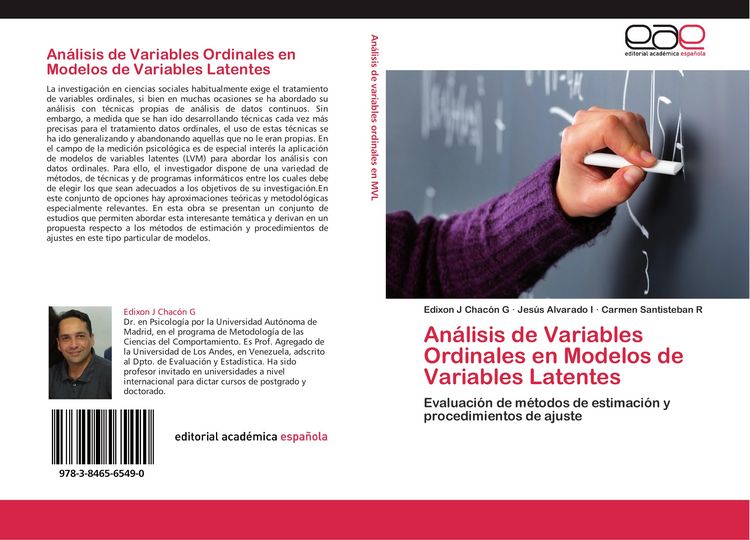 Produktbild: An&aacute;lisis de Variables Ordinales en Modelos de Variables Latentes