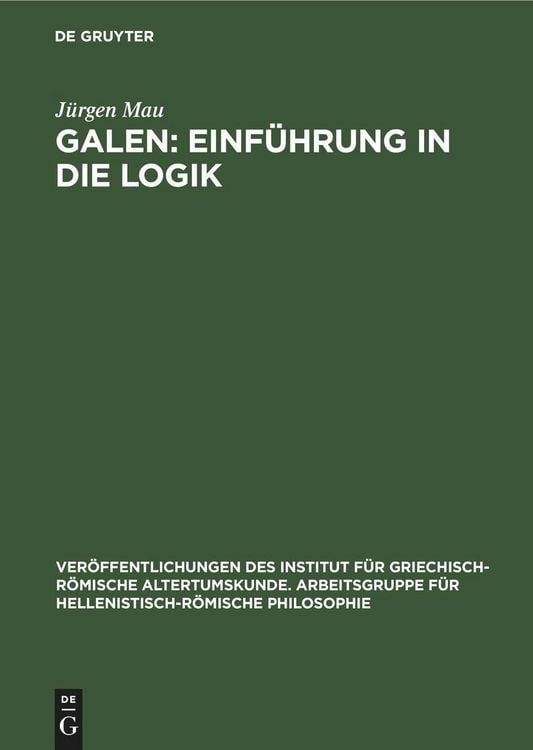 Produktbild: Galen: Einf&uuml;hrung in die Logik