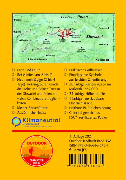 Produktbild: Slowakei/Polen: Trekkingklassiker in der Hohen und Belaer Tatra