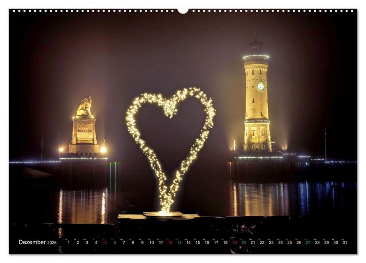 Produktbild: Lindau - Juwel am Bodensee (Wandkalender 2026 DIN A2 quer), CALVENDO Monatskalender