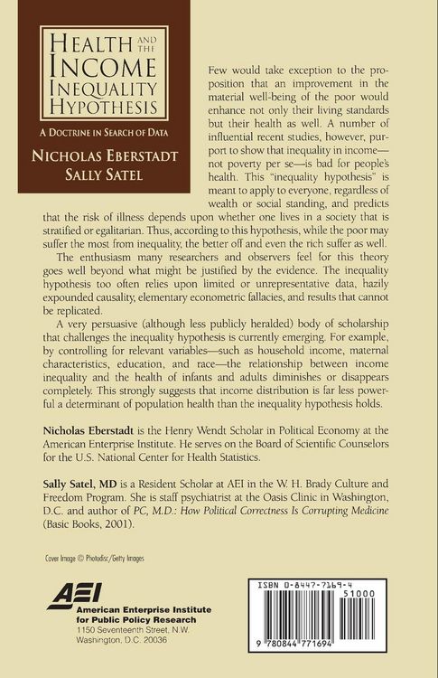 Produktbild: Health and the Income Inequality Hypothesis