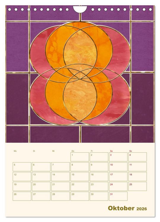 Produktbild: Art Deco Planer (Wandkalender 2026 DIN A4 hoch), CALVENDO Monatskalender