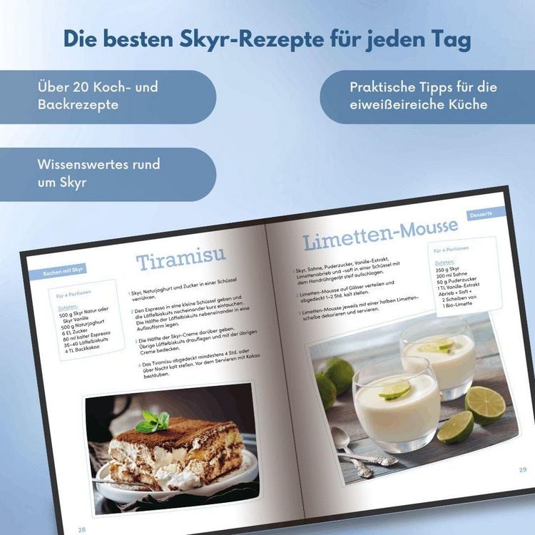 Produktbild: Fit & satt mit Skyr. High-Protein-Rezepte f&uuml;r den bewussten Genuss.