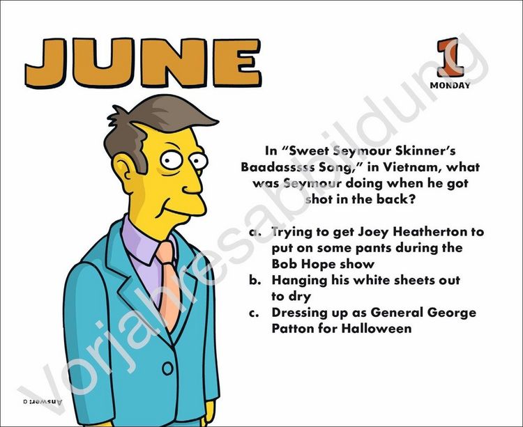 Produktbild: The Simpsons Tagesabrei&szlig;kalender 2027