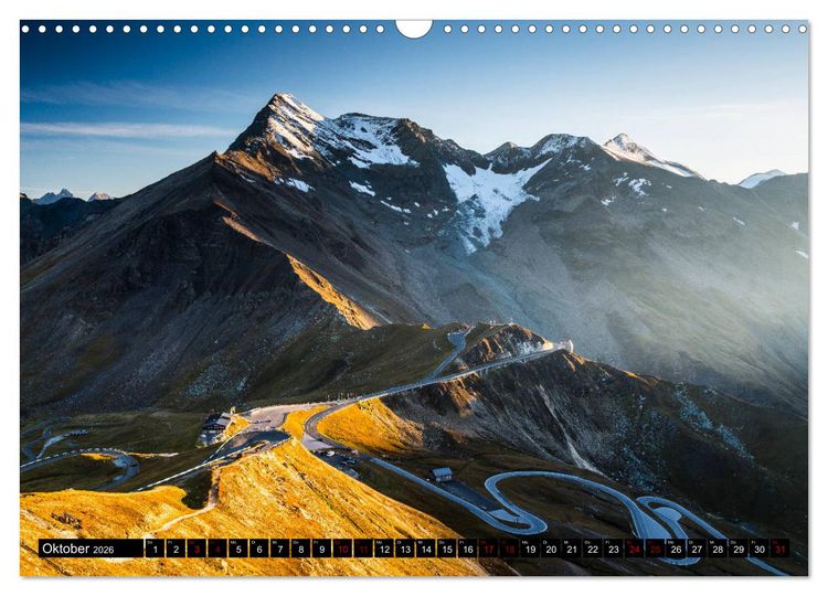 Produktbild: Am Gro&szlig;glockner. Berge, Stra&szlig;e, Natur (Wandkalender 2026 DIN A3 quer), CALVENDO Monatskalender