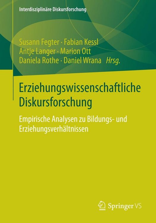 Produktbild: Erziehungswissenschaftliche Diskursforschung