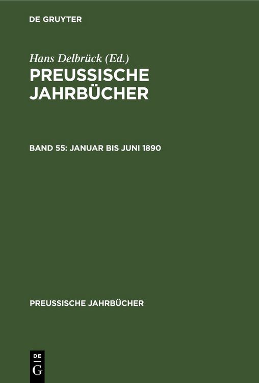 Produktbild: Januar bis Juni 1890
