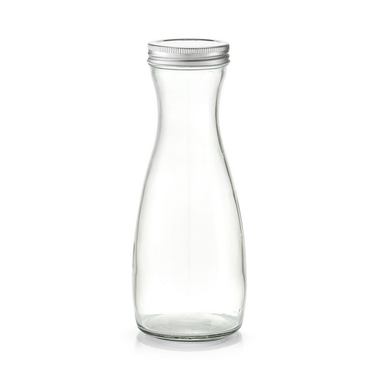 Produktbild: neuetischkultur Glaskaraffe m. Metalldeckel, 1000 ml Glaskaraffe m. Metalldeckel, 1000 ml