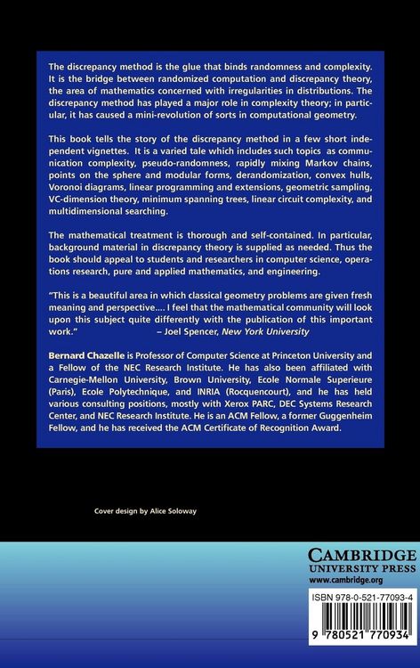 Produktbild: The Discrepancy Method: Randomness and Complexity