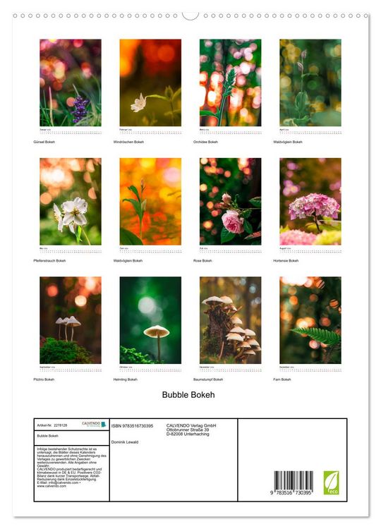 Produktbild: Bubble Bokeh (hochwertiger Premium Wandkalender 2026 DIN A2 hoch), Kunstdruck in Hochglanz