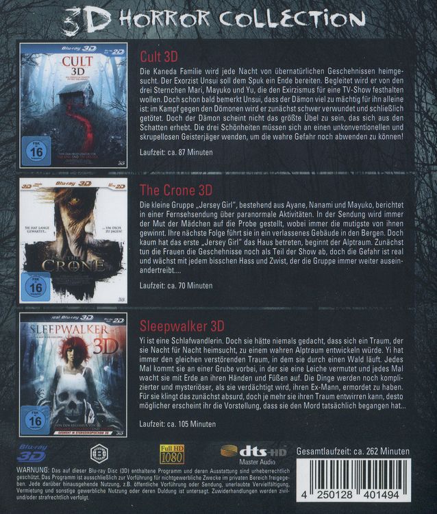 Produktbild: 3D Horror Collection [3 BRs]