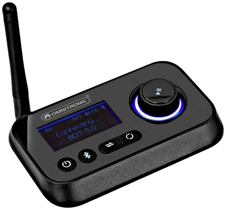 Produktbild: Omnitronic BDT-5.0 Bluetooth&reg; Musik-Sender/Empf&auml;nger Bluetooth Version: 5.0 30 m