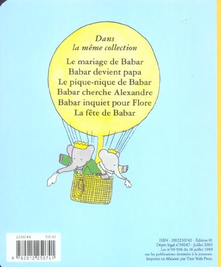 Produktbild: Le pique-nique de Babar
