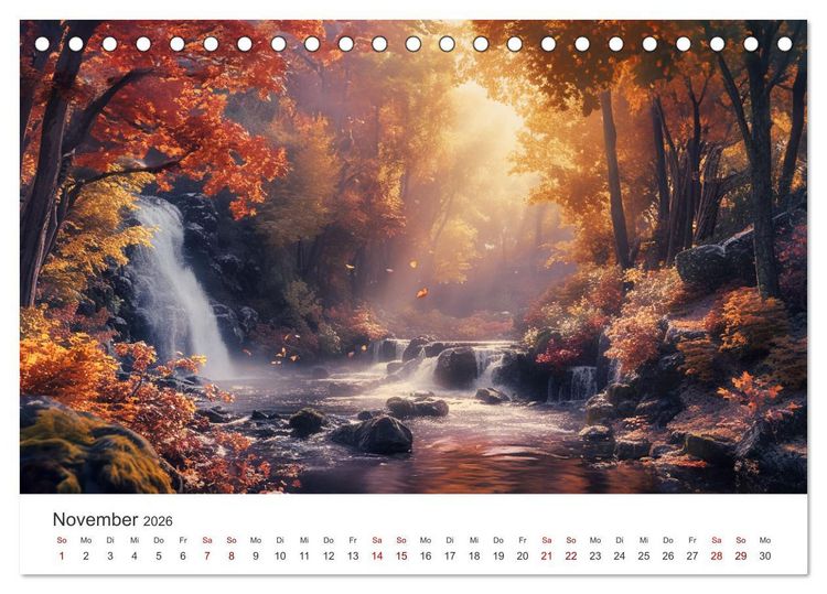 Produktbild: Anime - Welten: Eine Reise durch vertr&auml;umte Welten (Tischkalender 2026 DIN A5 quer), CALVENDO Monatskalender