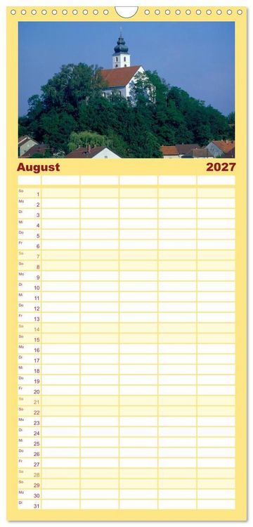 Produktbild: Familienplaner 2027 - Bayerischer Wald mit 5 Spalten (Wandkalender, 21 x 45 cm) CALVENDO