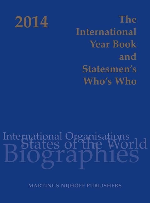 Produktbild: The International Year Book and Statesmen's Who's Who 2014