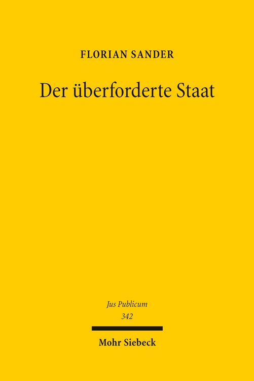 Produktbild: Der &uuml;berforderte Staat