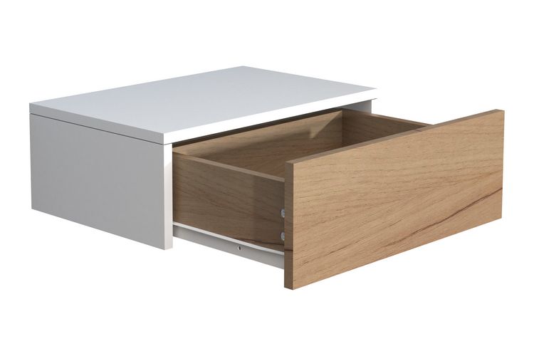 Produktbild: Holz Wandschublade Wand H&auml;nge Nachttisch Usal M45