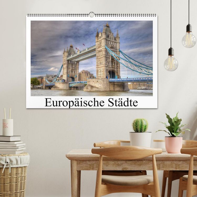 Produktbild: Europ&auml;ische St&auml;dte (Wandkalender 2026 DIN A2 quer), CALVENDO Monatskalender