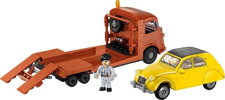 Produktbild: COBI 24627 - Citroen Type H Car Transporter & 2CV Type AZ, Bausatz 1:35, 278 Klemmbausteine