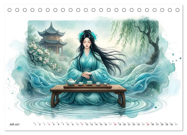Produktbild: Zw&ouml;lf Farben der Stille (Tischkalender 2027 DIN A5 quer), CALVENDO Monatskalender